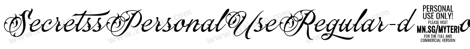 SecretssPersonalUseRegular-d1oK字体转换 SecretssPersonalUseRegular-d1oK字体转换