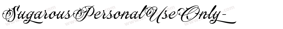 SugarousPersonalUseOnly字体转换