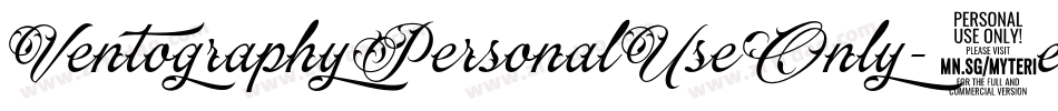 VentographyPersonalUseOnly-1eP0字体转换