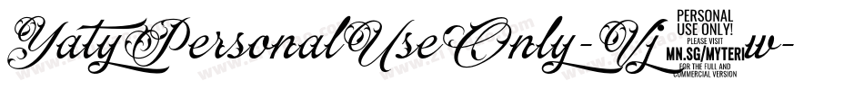 YatyPersonalUseOnly-Vj7w字体转换