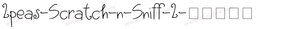 2peas-Scratch-n-Sniff-2字体转换