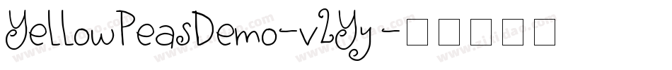 YellowPeasDemo-v2Yy字体转换