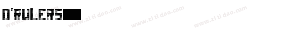 D'Rulers字体转换