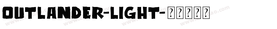 Outlander-Light字体转换