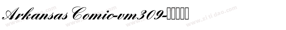 ArkansasComic-vm309字体转换