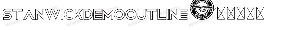 StanwickDemoOutline字体转换