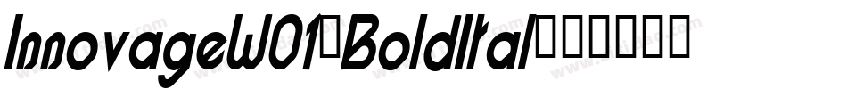 InnovageW01-BoldItal字体转换