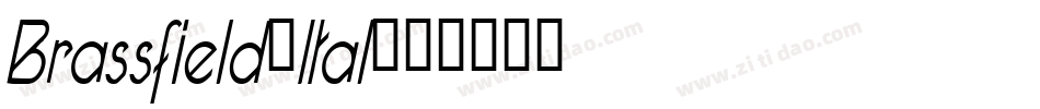 Brassfield-Ital字体转换
