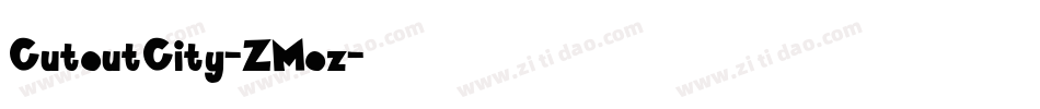 CutoutCity-ZMoz字体转换