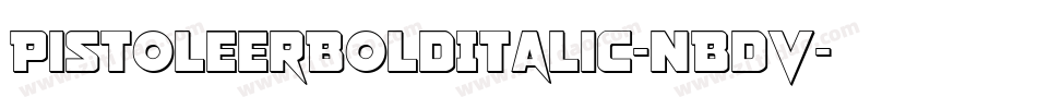 PistoleerBoldItalic-nBdV字体转换