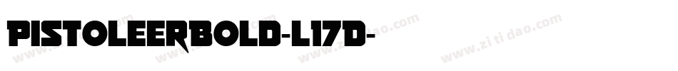 PistoleerBold-l17D字体转换