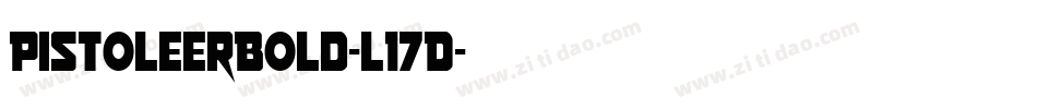 PistoleerBold-l17D字体转换