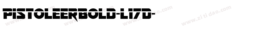 PistoleerBold-l17D字体转换