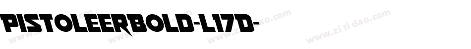 PistoleerBold-l17D字体转换