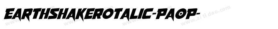 EarthshakeRotalic-Pa0P字体转换