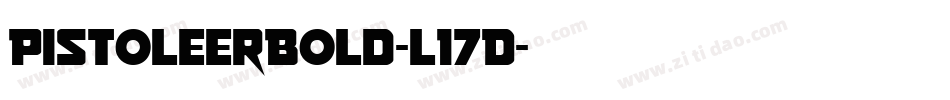 PistoleerBold-l17D字体转换
