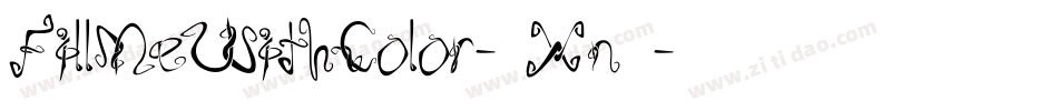 FillMeWithColor-2Xn3字体转换