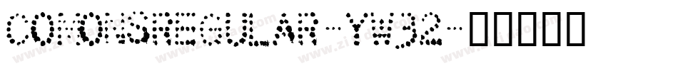 Comonsregular-yw32字体转换