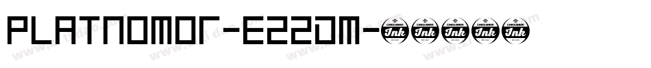 PlatNomor-eZ2dm字体转换
