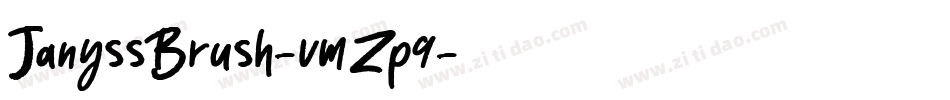 JanyssBrush-vmZp9字体转换