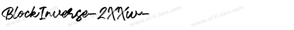 BlockInverse-2XXw字体转换