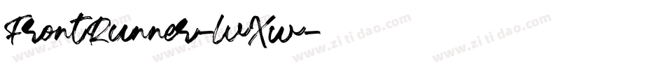 FrontRunner-lvXw字体转换 FrontRunner-lvXw字体转换