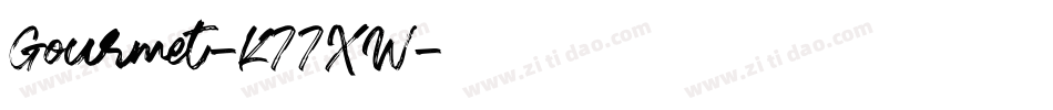 Gourmet-K77XW字体转换