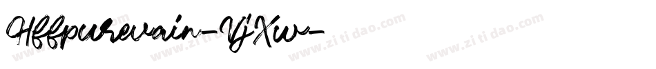 Hffpurevain-VjXw字体转换