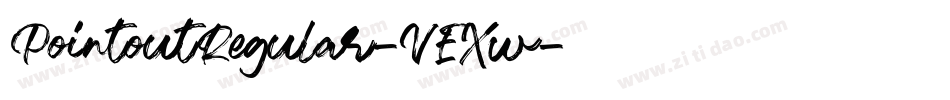 PointoutRegular-VEXw字体转换