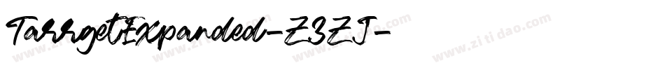 TarrgetExpanded-Z3ZJ字体转换