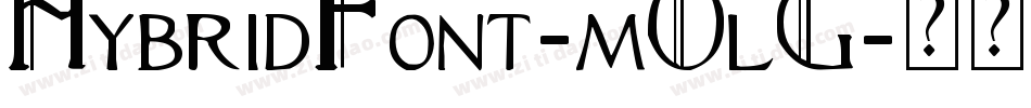 HybridFont-mOlG字体转换