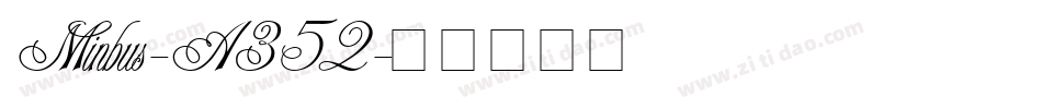 Minbus-A352字体转换