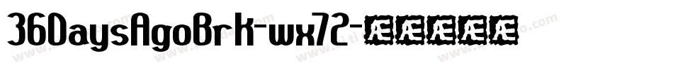 36DaysAgoBrk-wx72字体转换