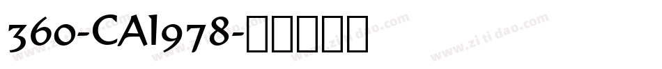 360-CAI978字体转换