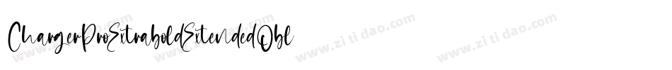 ChargerProExtraboldExtendedOblique-X5B2字体转换