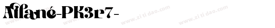Atlane-PK3r7字体转换 Atlane-PK3r7字体转换