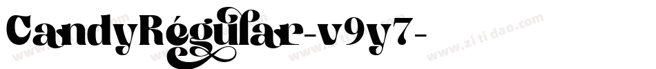 CandyRegular-v9y7字体转换