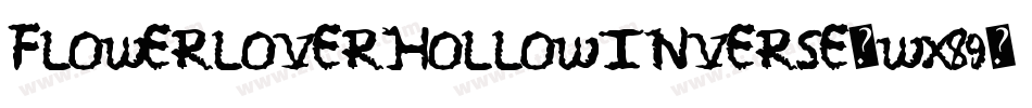 FlowerLoverHollowInverse-wX89字体转换