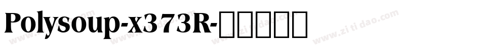 Polysoup-x373R字体转换