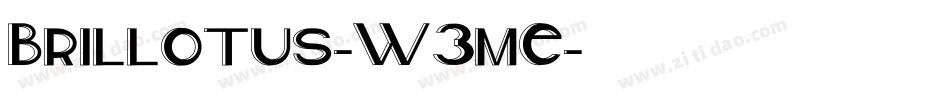 Brillotus-W3mE字体转换