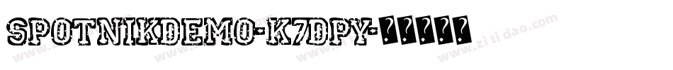 Spotnikdemo-K7dpy字体转换