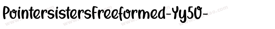 PointersistersFreeformed-Yy5O字体转换