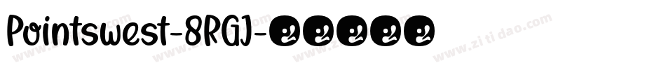 Pointswest-8RGJ字体转换