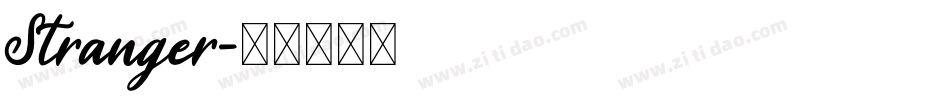 Stranger字体转换