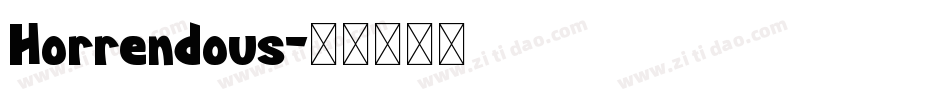 Horrendous字体转换