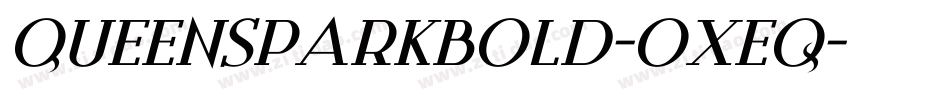 QueensParkBold-oxEq字体转换