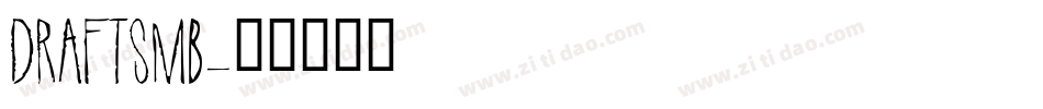 DRAFTSMB字体转换