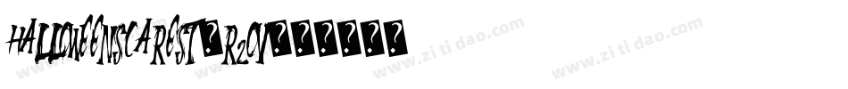 HalloweenScareSt-R2Ov字体转换