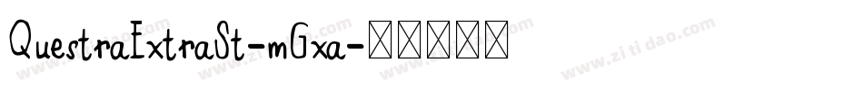 QuestraExtraSt-mGxa字体转换