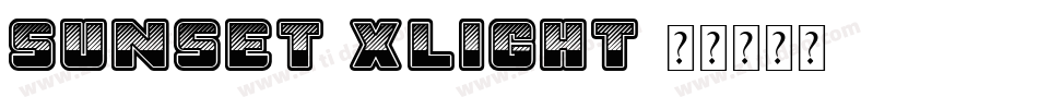 Sunset-Xlight字体转换